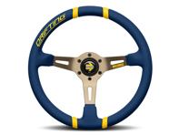 Drifting Steering wheel - Blue Microfibre - Momo
